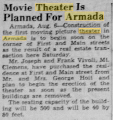 Armada Theatre - 06 Aug 1947 Seems To Indicate A Different Theater (newer photo)